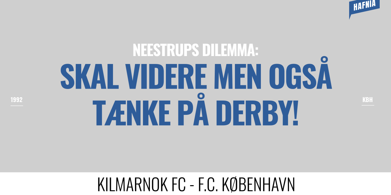 KILMARNOCK SKAL SLÅS UDEN BESVÆR